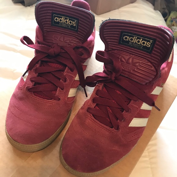 Adidas Busenitz Pro Shoes Burgundy Mens 